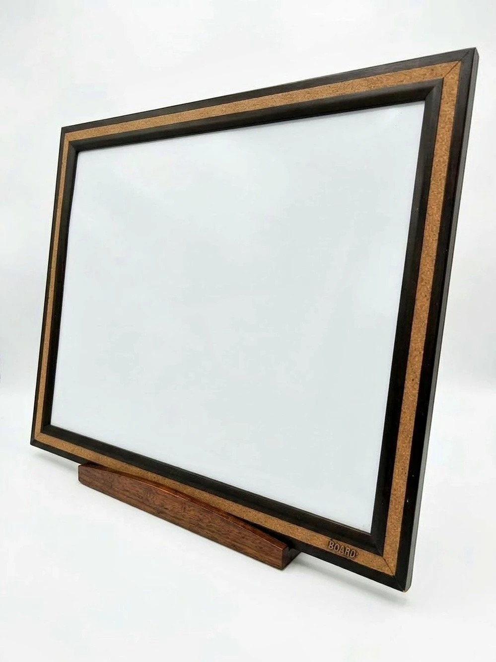 The Board Dudes 22x18 Framed Dry Erase Whiteboard with Cork Border Accent & Stan
